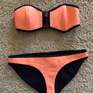 Triangl orange neoprene bikini